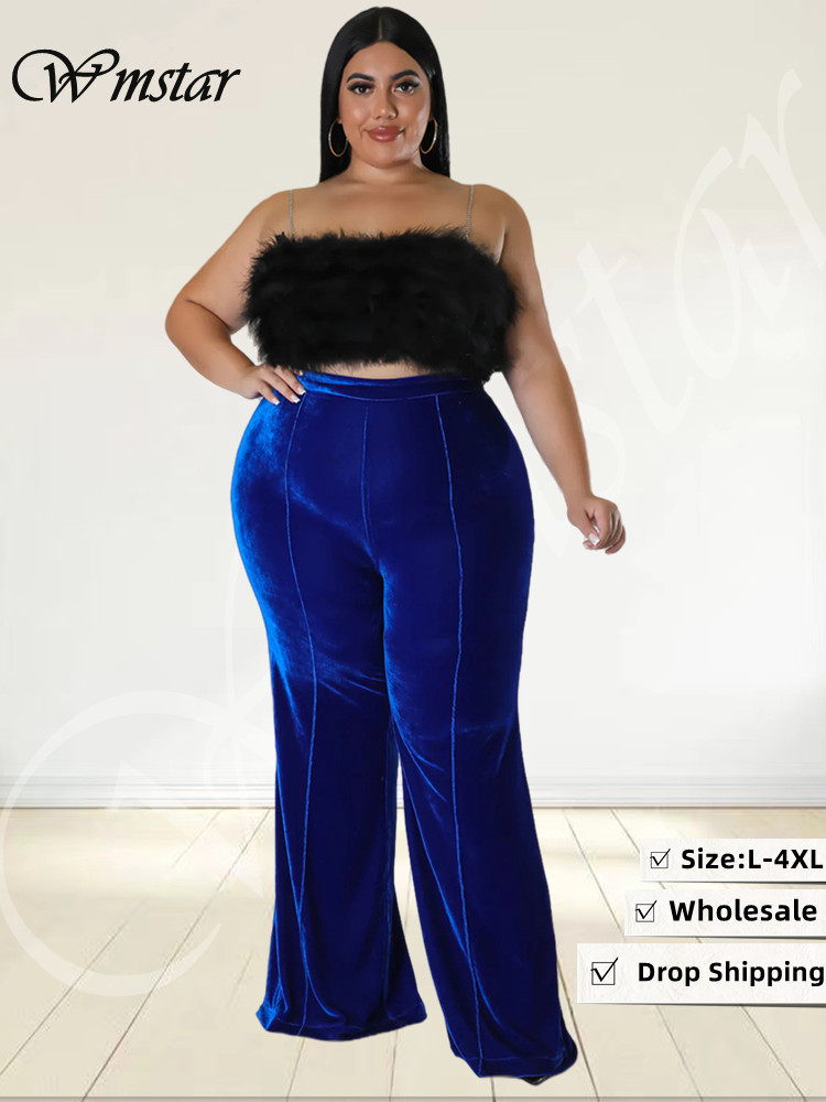 Street Fashion Plus Size - Wmstar Plus Size Pants Women Casual