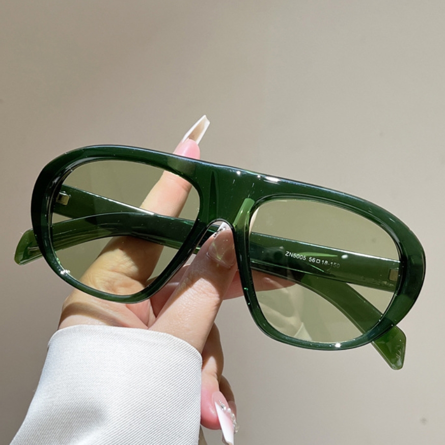Street Fashion Glasses - New Oversized Pilot Sunglasses Women Men