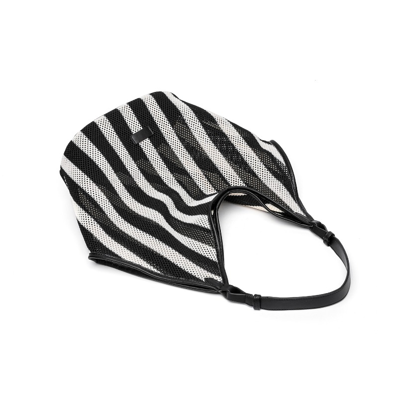 Striped Woven Large Capacity T - Tote Bag Canvas Print 评论和价格