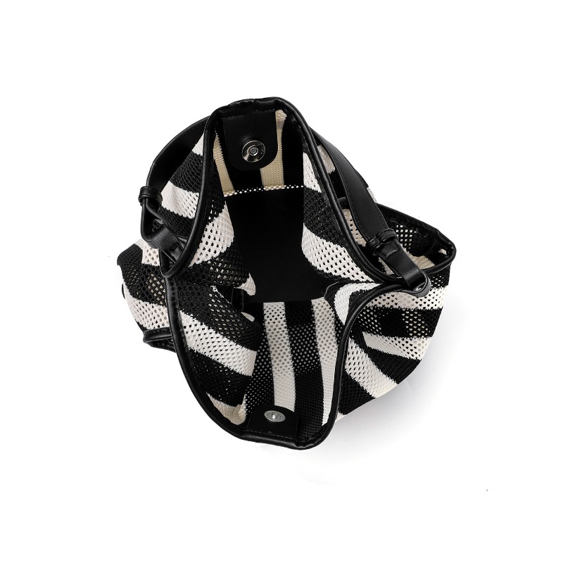 Striped Woven Large Capacity T - Tote Bag Canvas Print 评论和价格