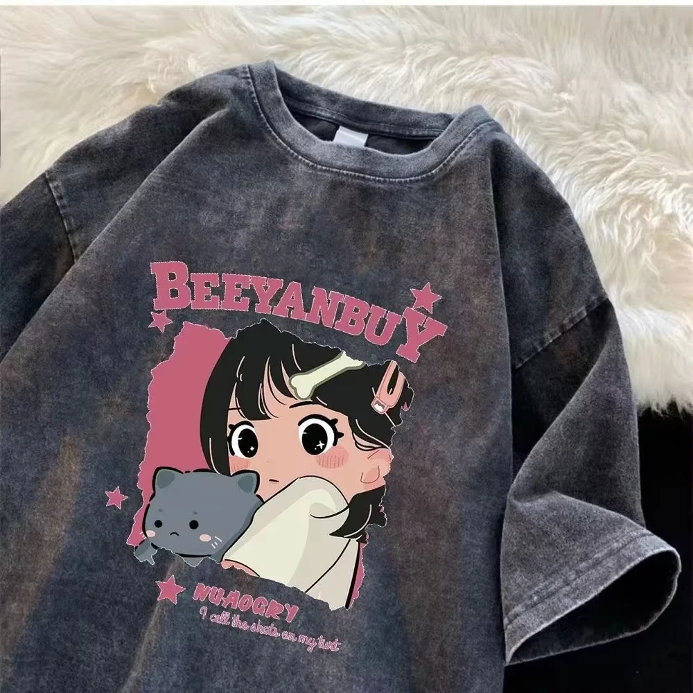 2025 Water-wash vintage t-shir - Street Fashion Trends 2025 评论和价格