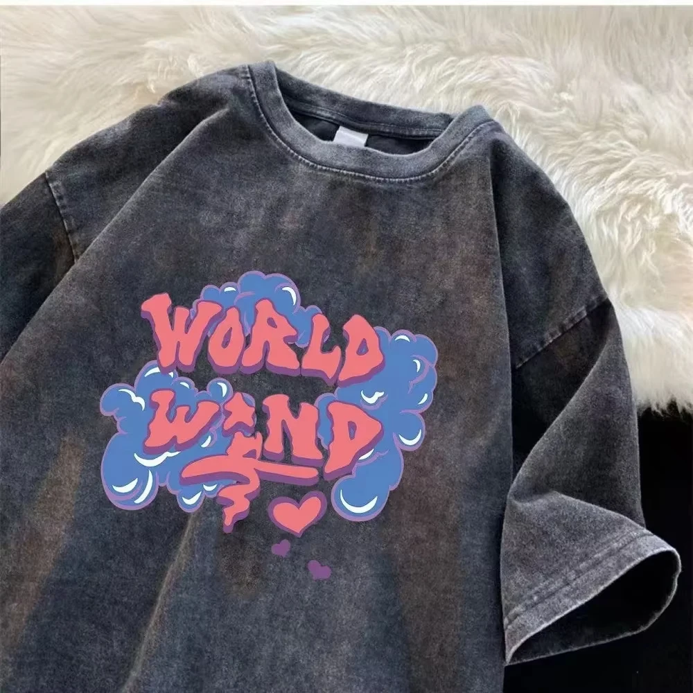 2025 Water-wash vintage t-shir - Street Fashion Trends 2025 评论和价格