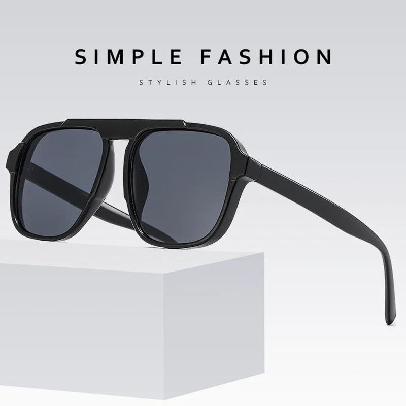 New Oversized Frame Sunglasses - Street Fashion Glasses 评论和价格