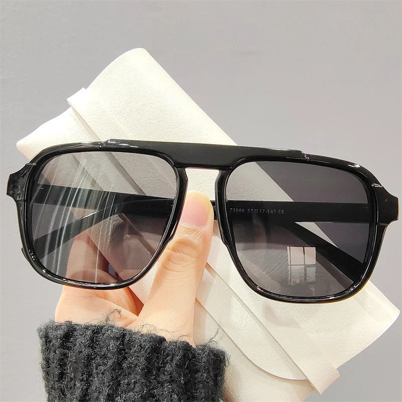 New Oversized Frame Sunglasses - Street Fashion Glasses 评论和价格