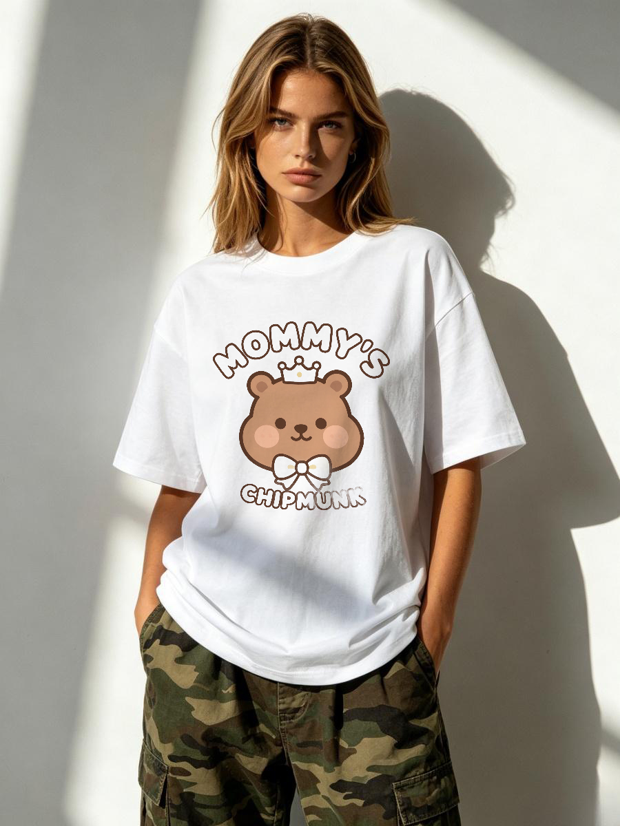 T Shirts Cotton Round Solid Co - Longline Tee Oversized 评论和价格