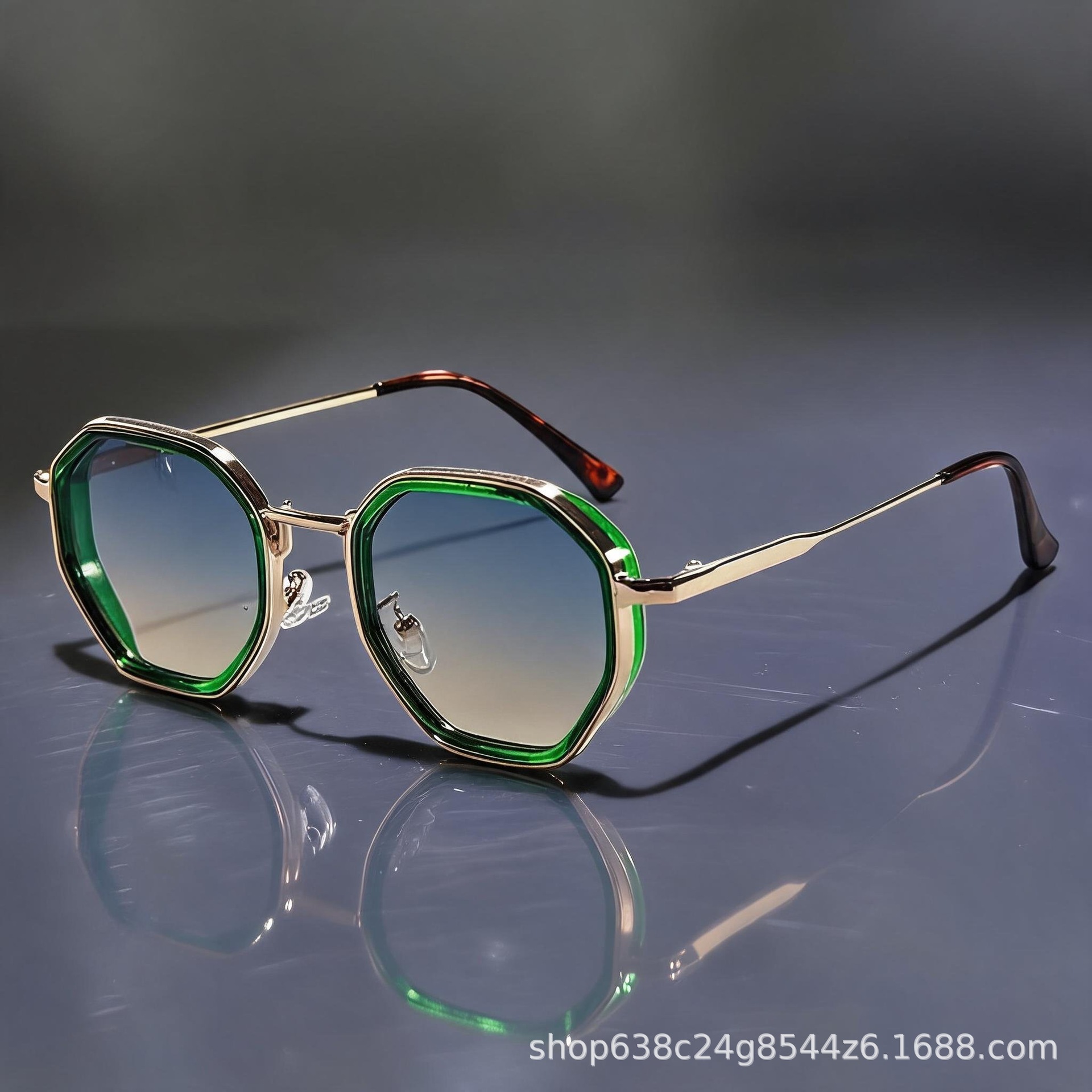 Metal Polygon Retro Sunglasses - Italy Fashion Street 评论和价格