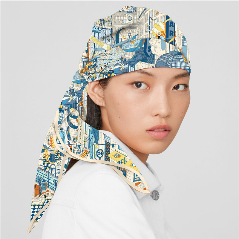 Silk Scarf Women City Street P - Street Fashion Hijab 评论和价格