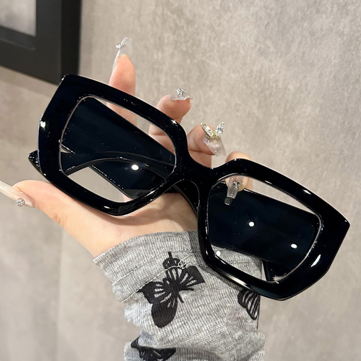Super Large BoxSunglasses Wome - Italy Fashion Street 评论和价格