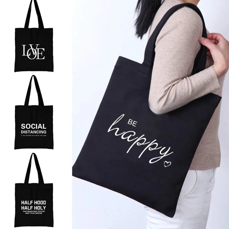 Kawaii Cartoon Orange Cat Prin - Tote Bag Canvas Print 评论和价格