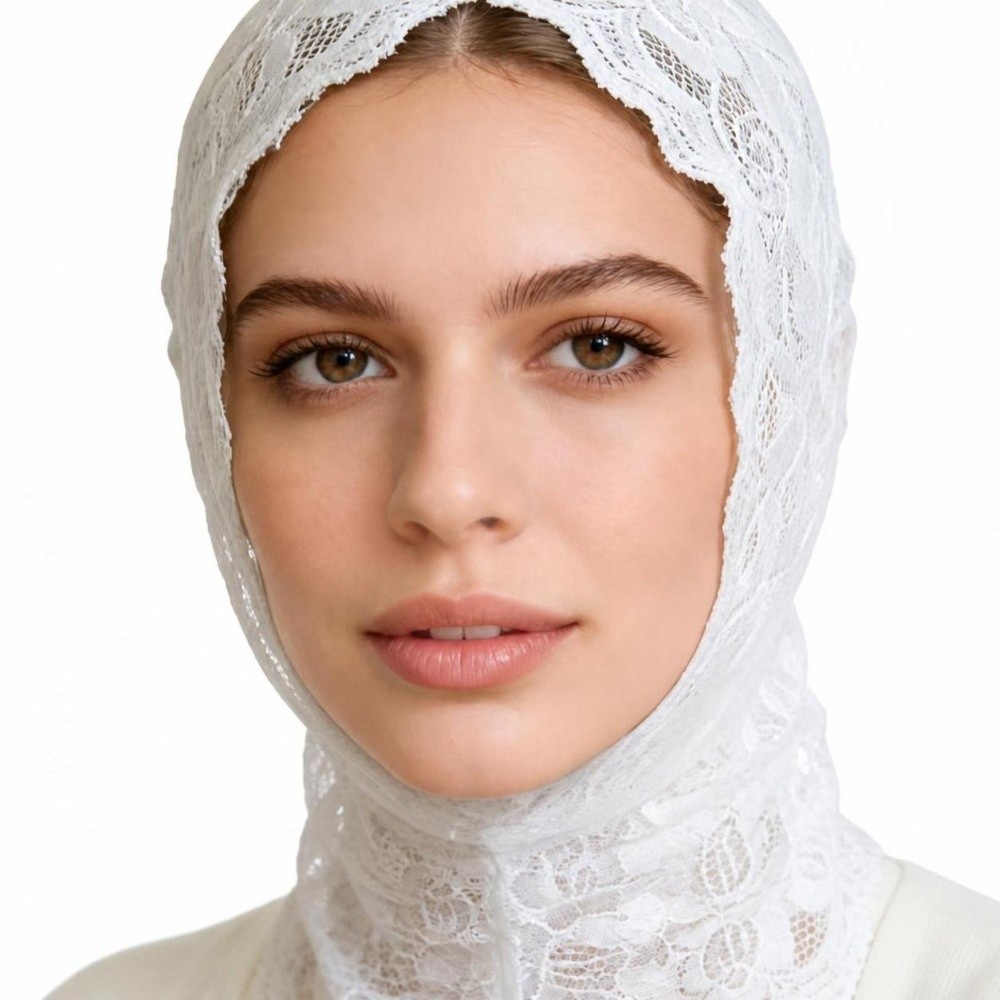 Lace Decorative Turban Caps Ne - Street Fashion Hijab 评论和价格