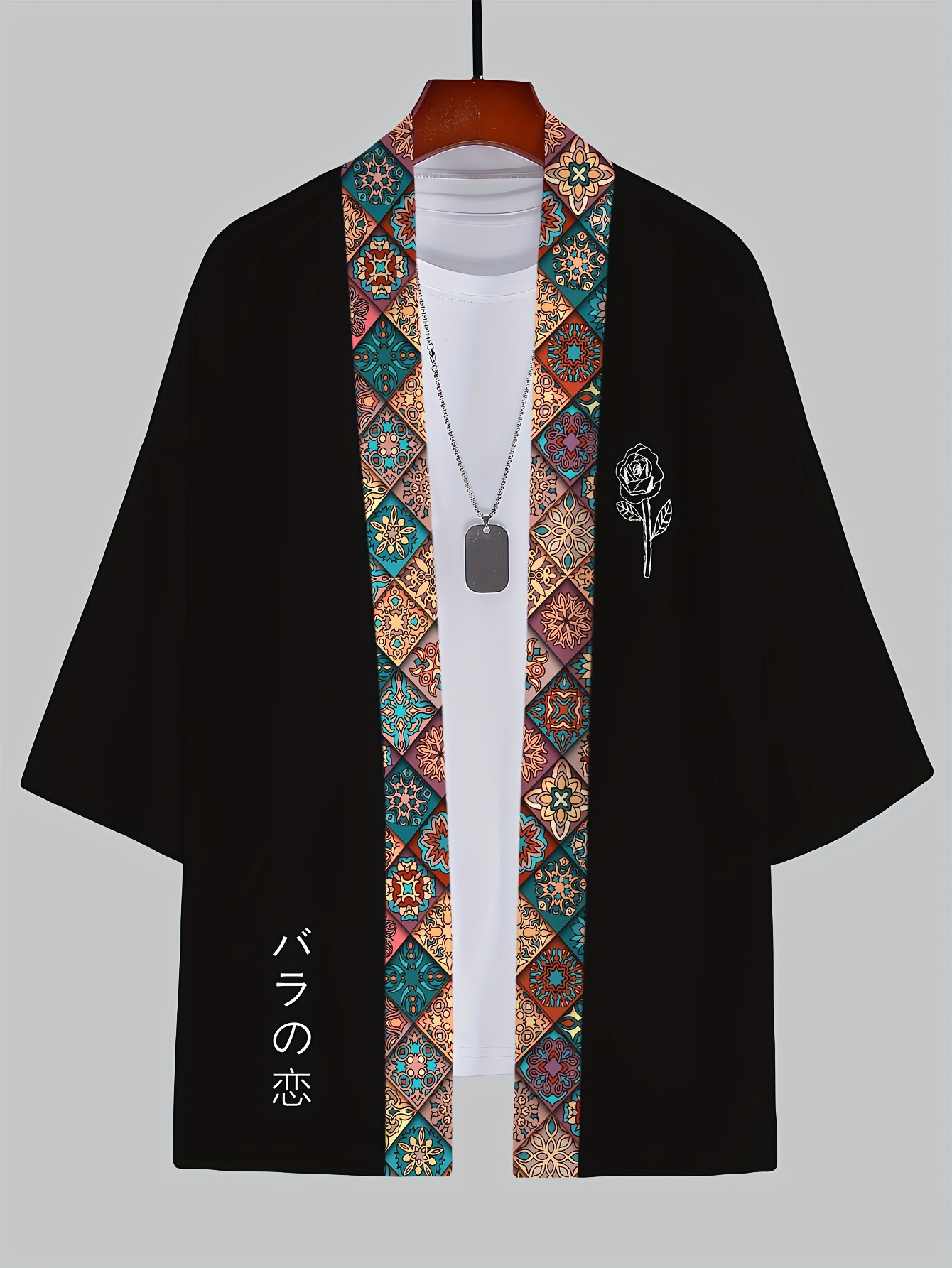 2026 Summer Men's Kimono 3D Pr - Street Fashion Designers 评论和价格