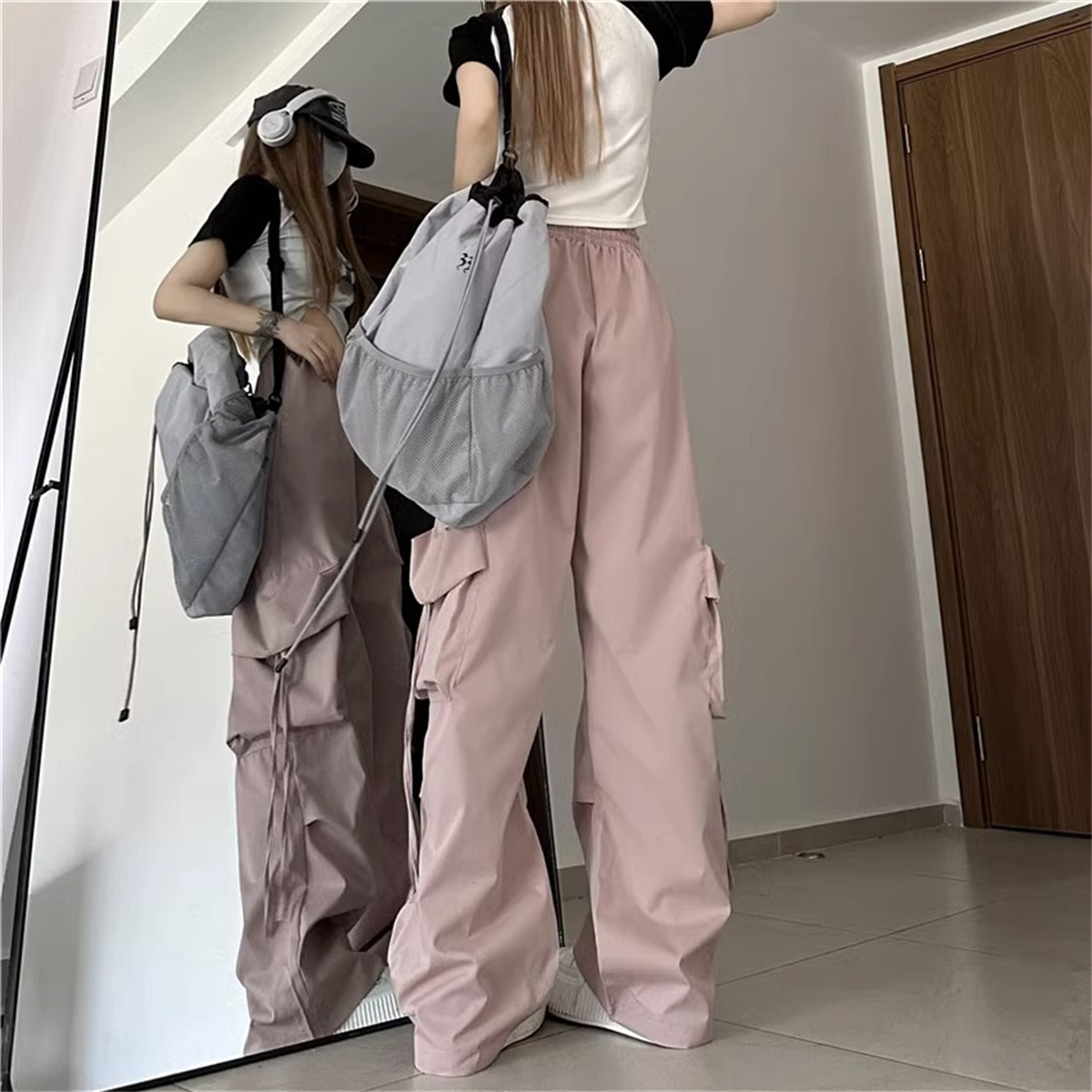 Plus Size Women Cargo Pants Hi - Street Fashion Plus Size 评论和价格