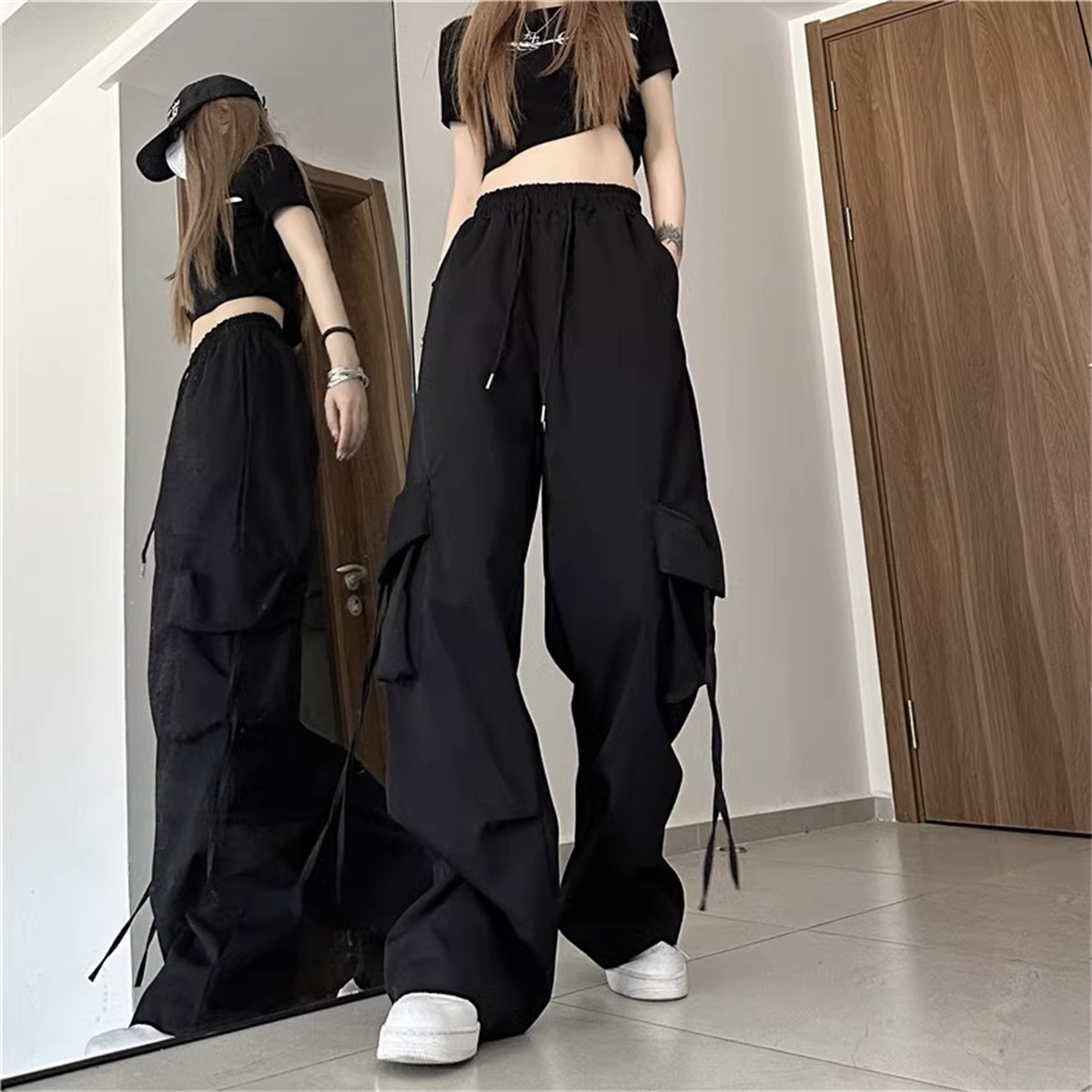 Plus Size Women Cargo Pants Hi - Street Fashion Plus Size 评论和价格