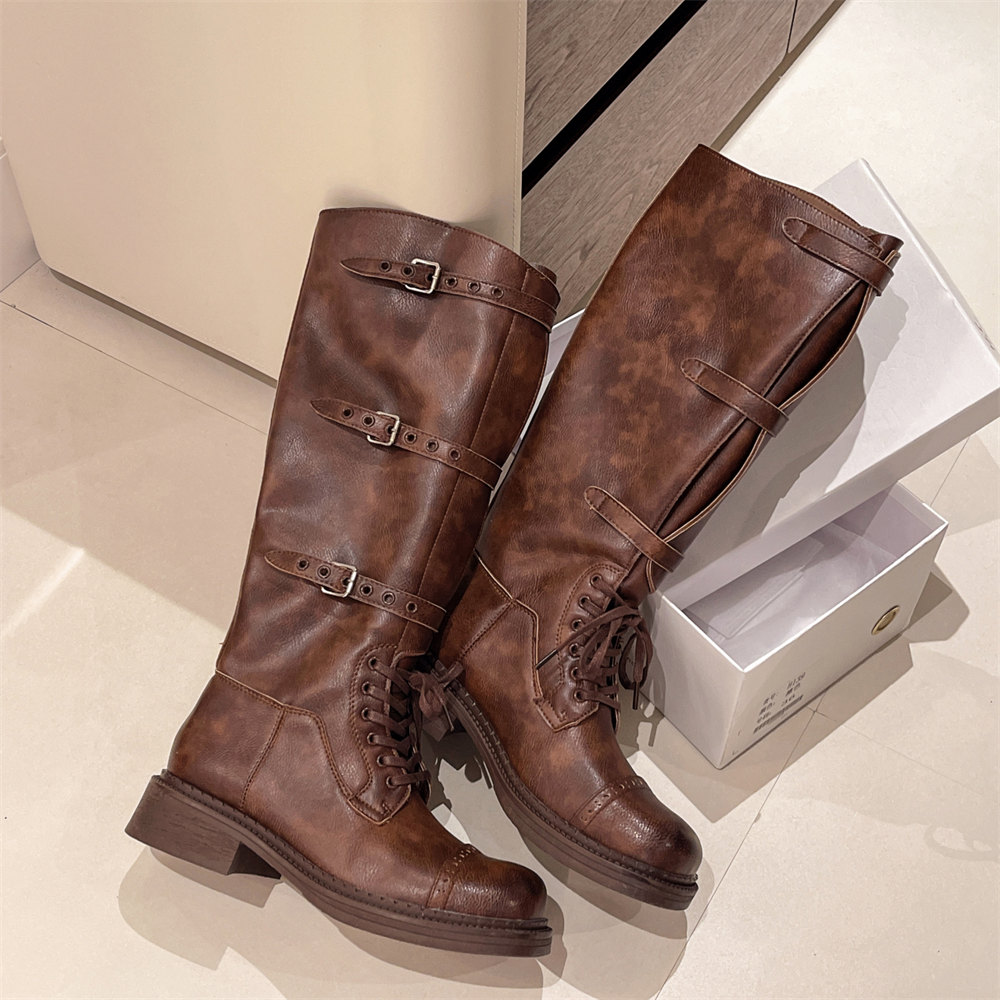 Women's Knee High Boots Vintag - Street Fashion Designers 评论和价格