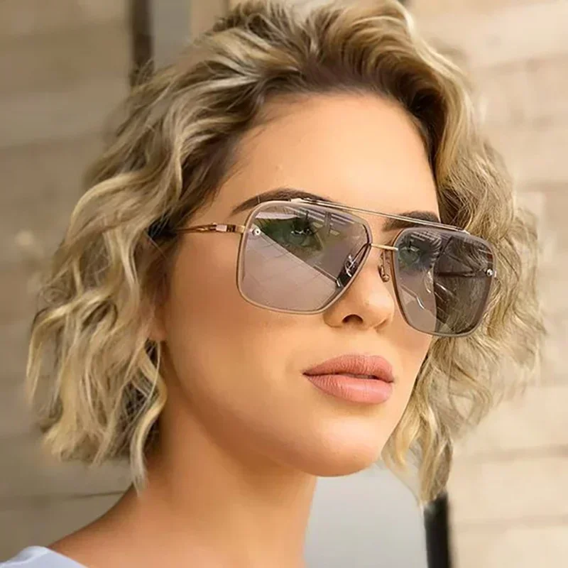 Oversized Square Sunglasses Wo - Street Fashion Glasses 评论和价格