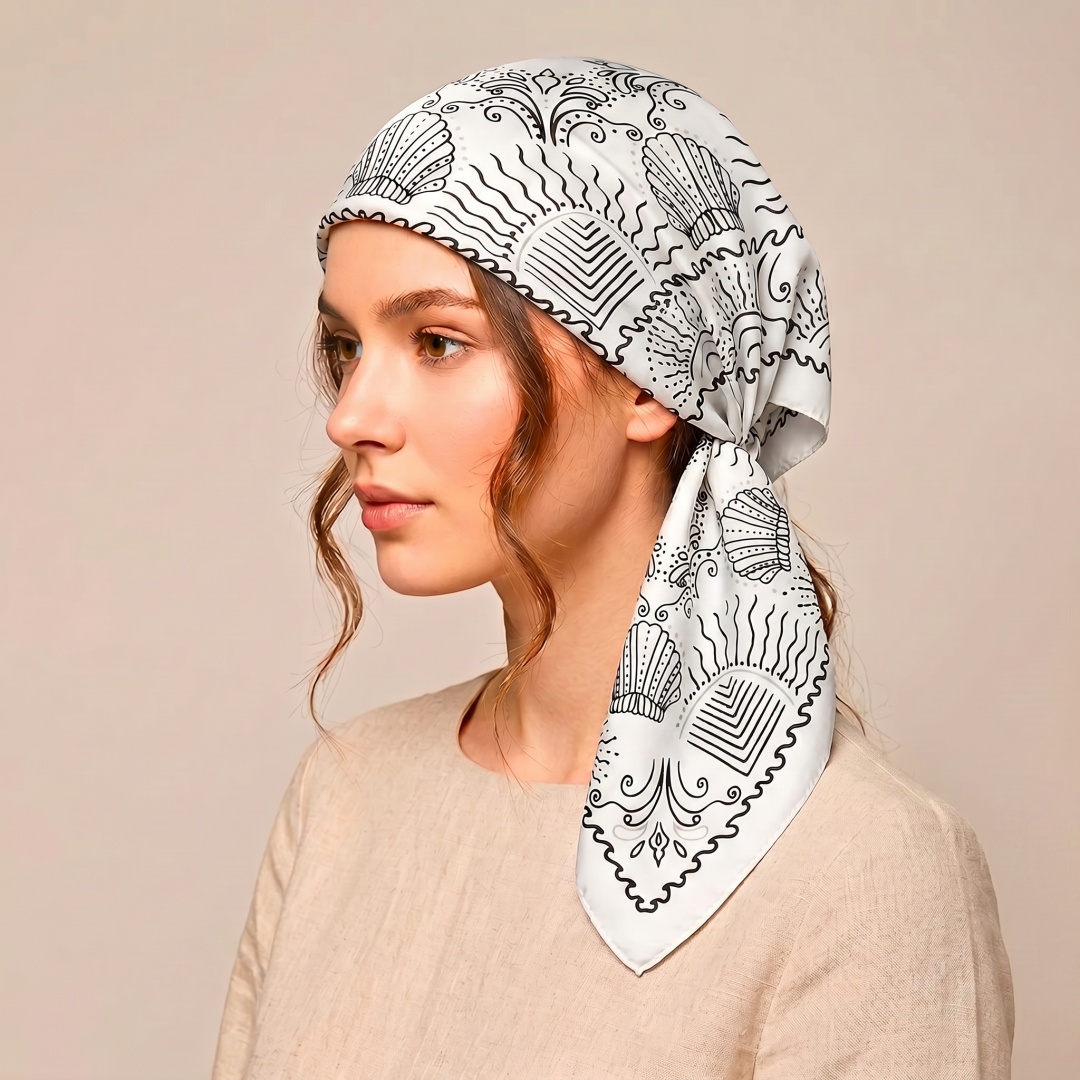 Woman Scarf Hijab Square Heads - Street Fashion Hijab 评论和价格