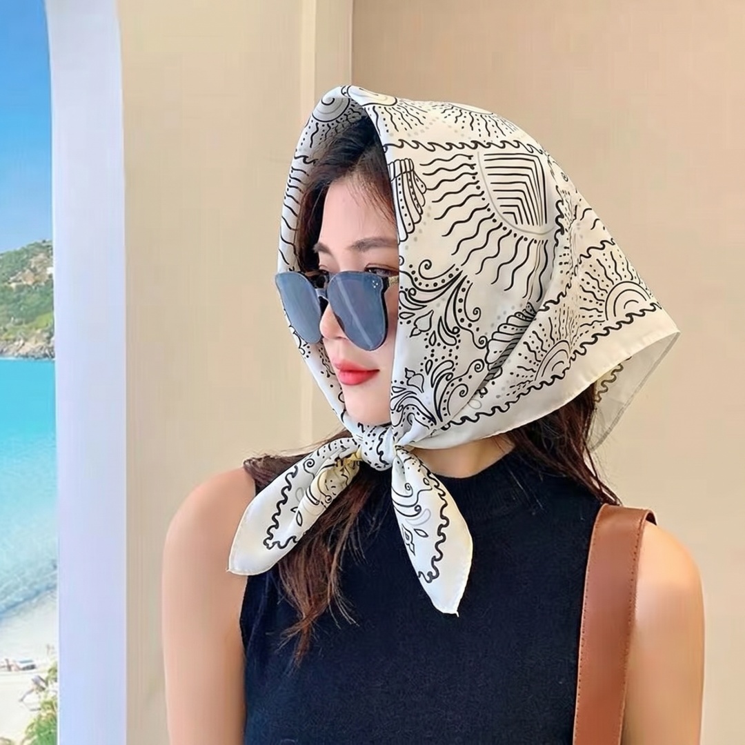 Woman Scarf Hijab Square Heads - Street Fashion Hijab 评论和价格