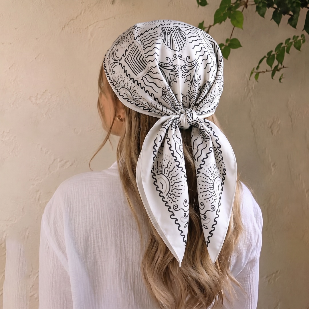 Woman Scarf Hijab Square Heads - Street Fashion Hijab 评论和价格