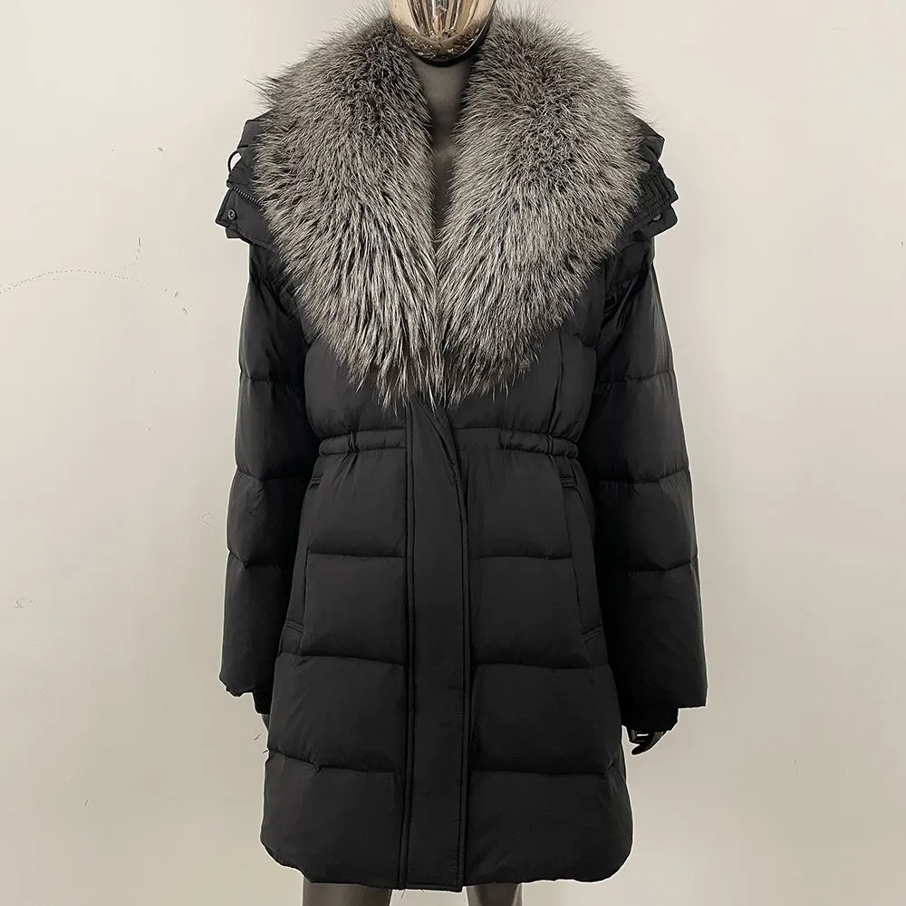 Real Fur Jacket Fashion Hooded - Street Fashion Official 评论和价格