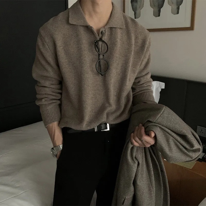 New Men Polo Collar Turn Down  - Italy Fashion Street 评论和价格