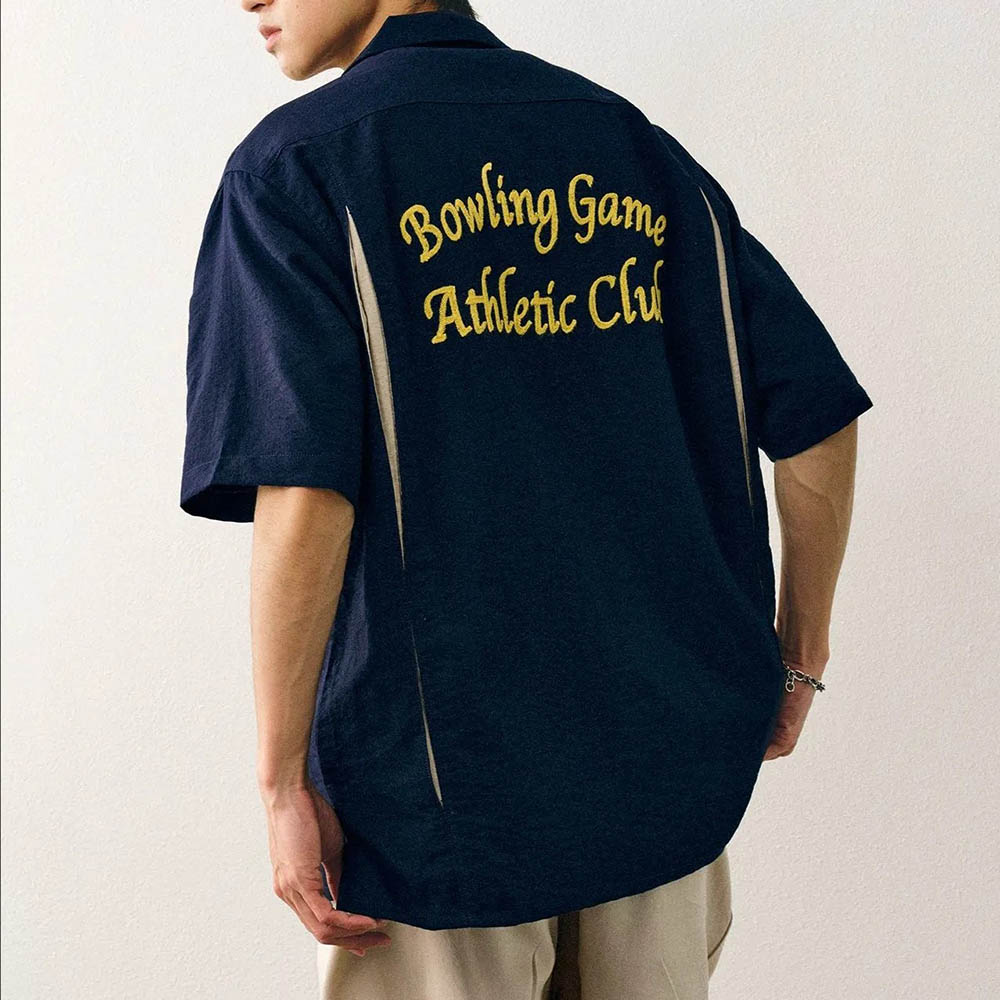 Men's Embroidered Short-Sleeve - Street Fashion Trends 2025 评论和价格