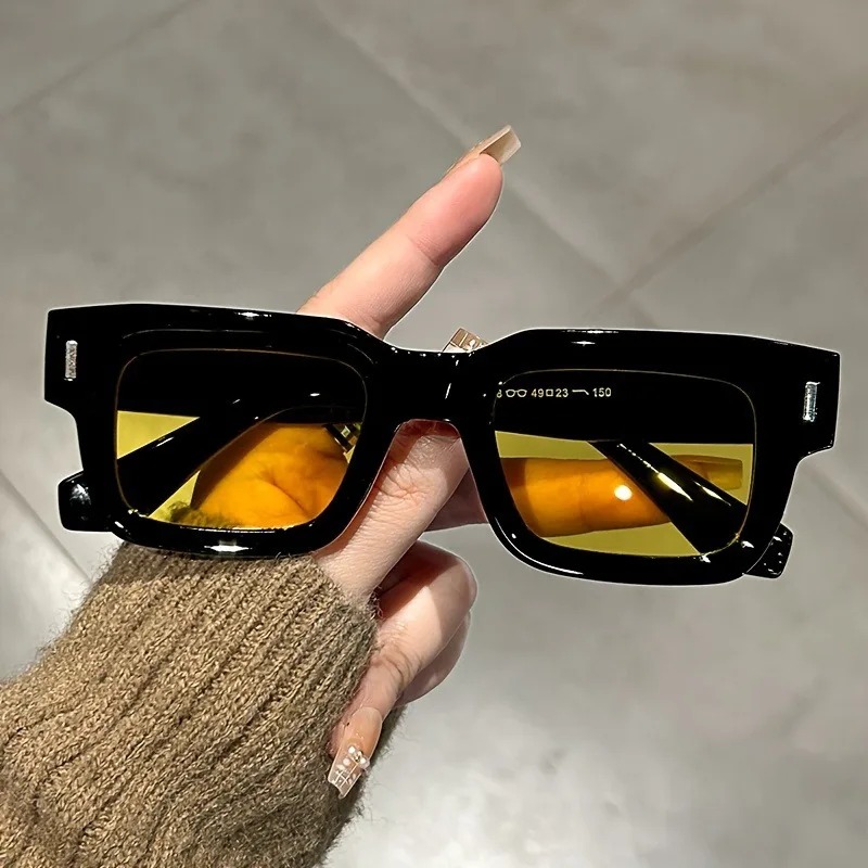 Luxurious Rectangle Sunglasses - Street Fashion Brands 评论和价格