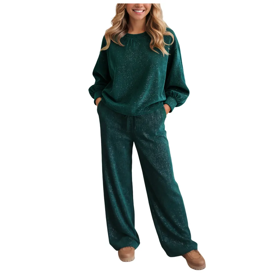 Women's Shiny 2 Pieces Set Spr - Italy Fashion Street 评论和价格