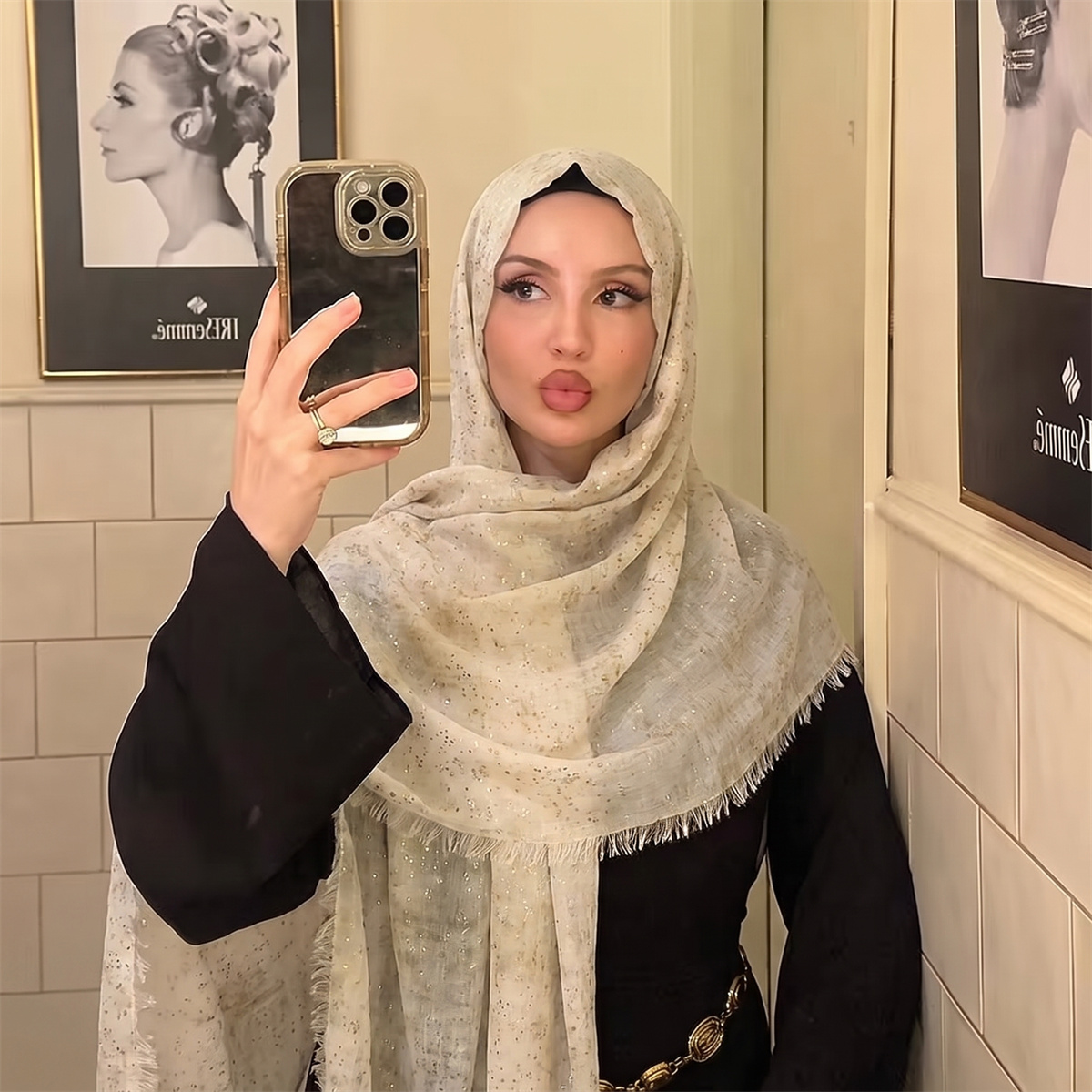 Fashion Tie Dye Hijab Scarf So - Street Fashion Hijab 评论和价格