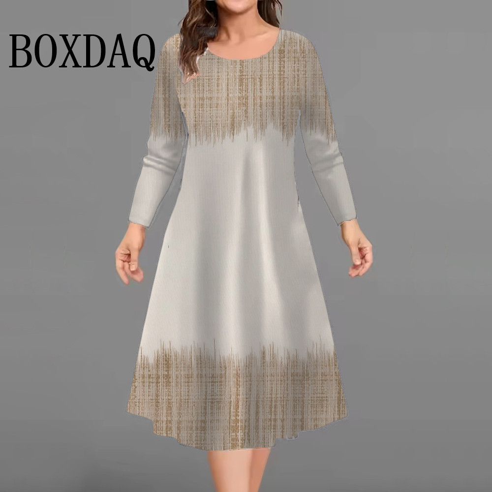 Fashion Women'S Dresses Autumn - Street Fashion Plus Size 评论和价格