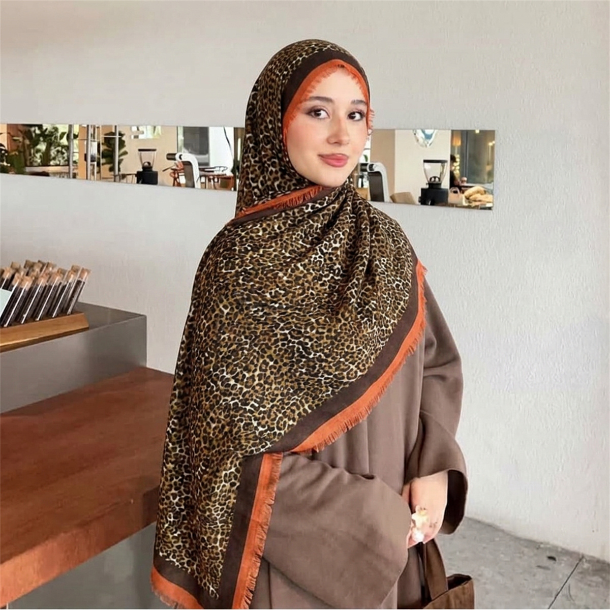 Vintage Leopard Print Hijab Sc - Street Fashion Hijab 评论和价格