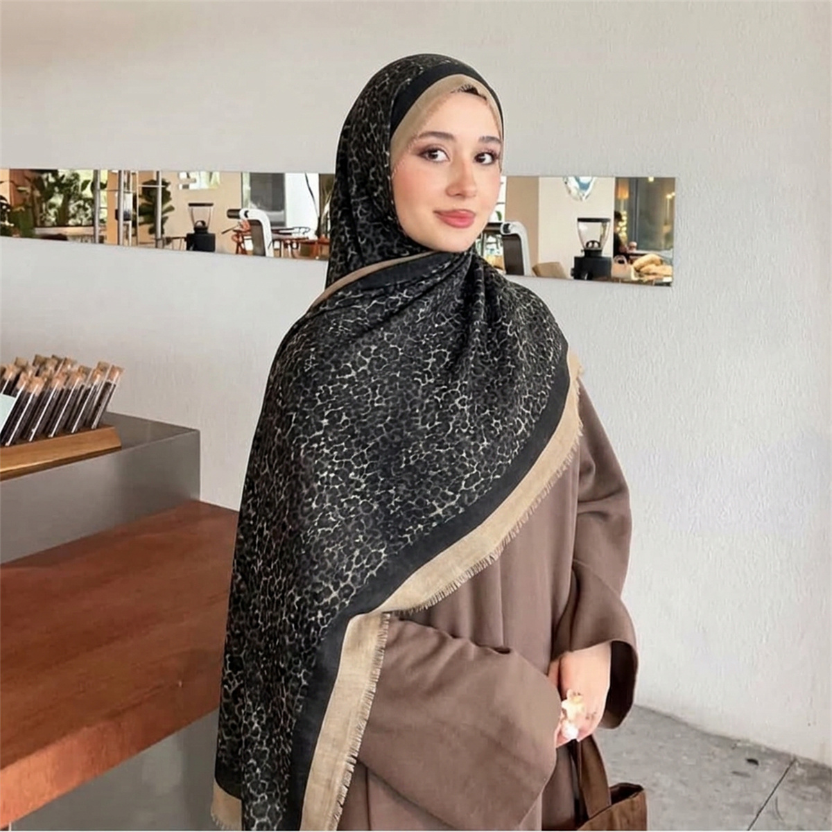 Vintage Leopard Print Hijab Sc - Street Fashion Hijab 评论和价格