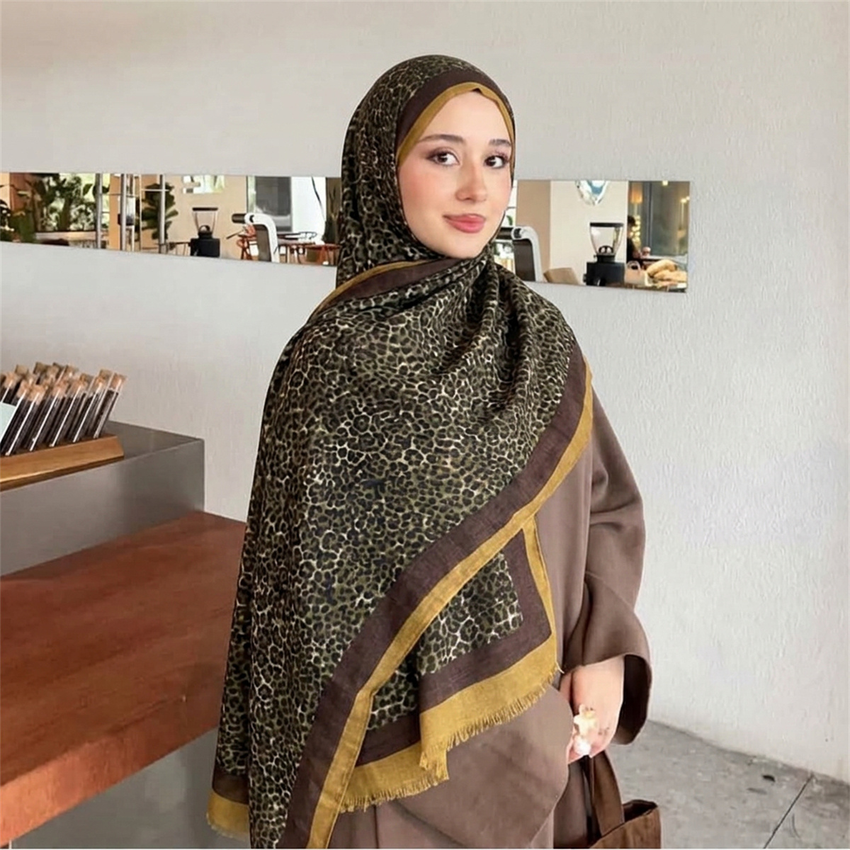 Vintage Leopard Print Hijab Sc - Street Fashion Hijab 评论和价格