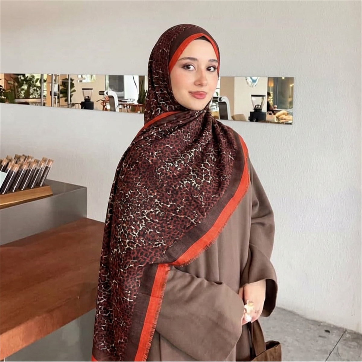 Vintage Leopard Print Hijab Sc - Street Fashion Hijab 评论和价格
