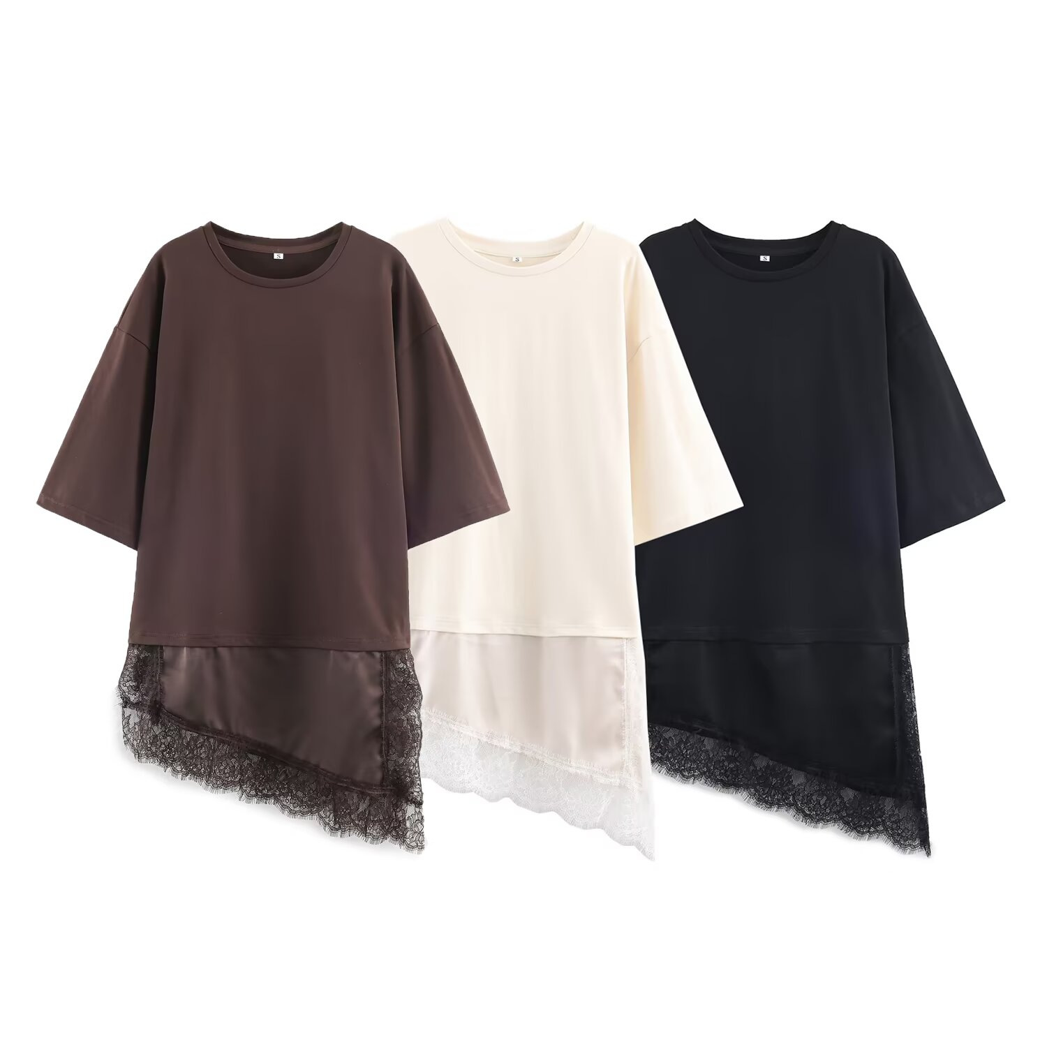 Women's Oversized Half Sleeve  - Longline Tee Oversized 评论和价格