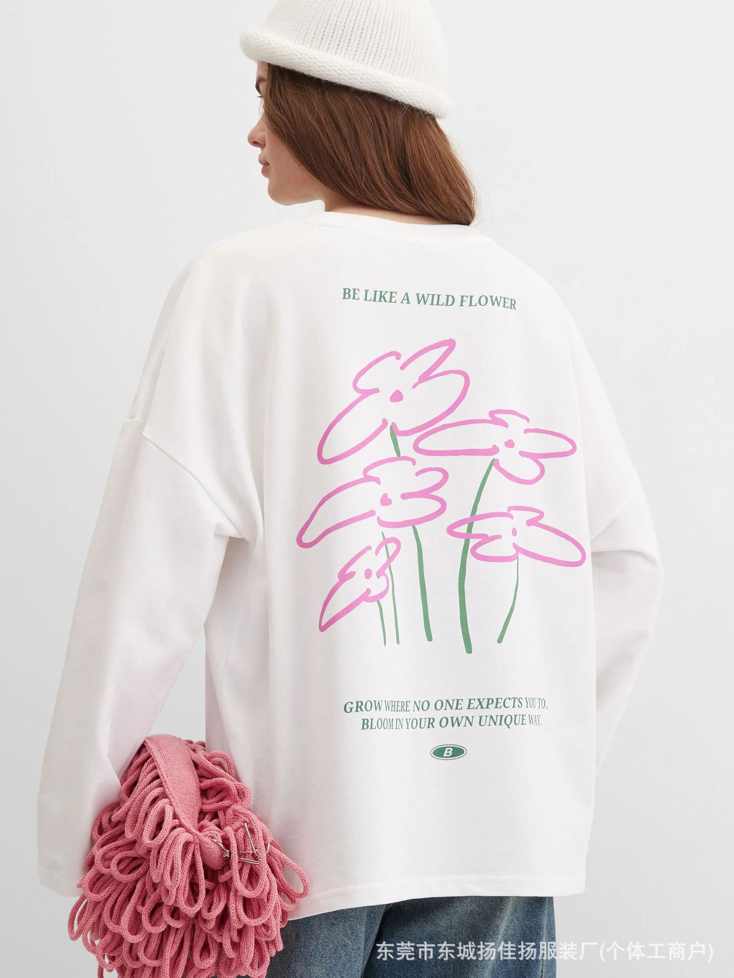Sweet Preppy Campus Minimal Li - Longline Tee Oversized 评论和价格