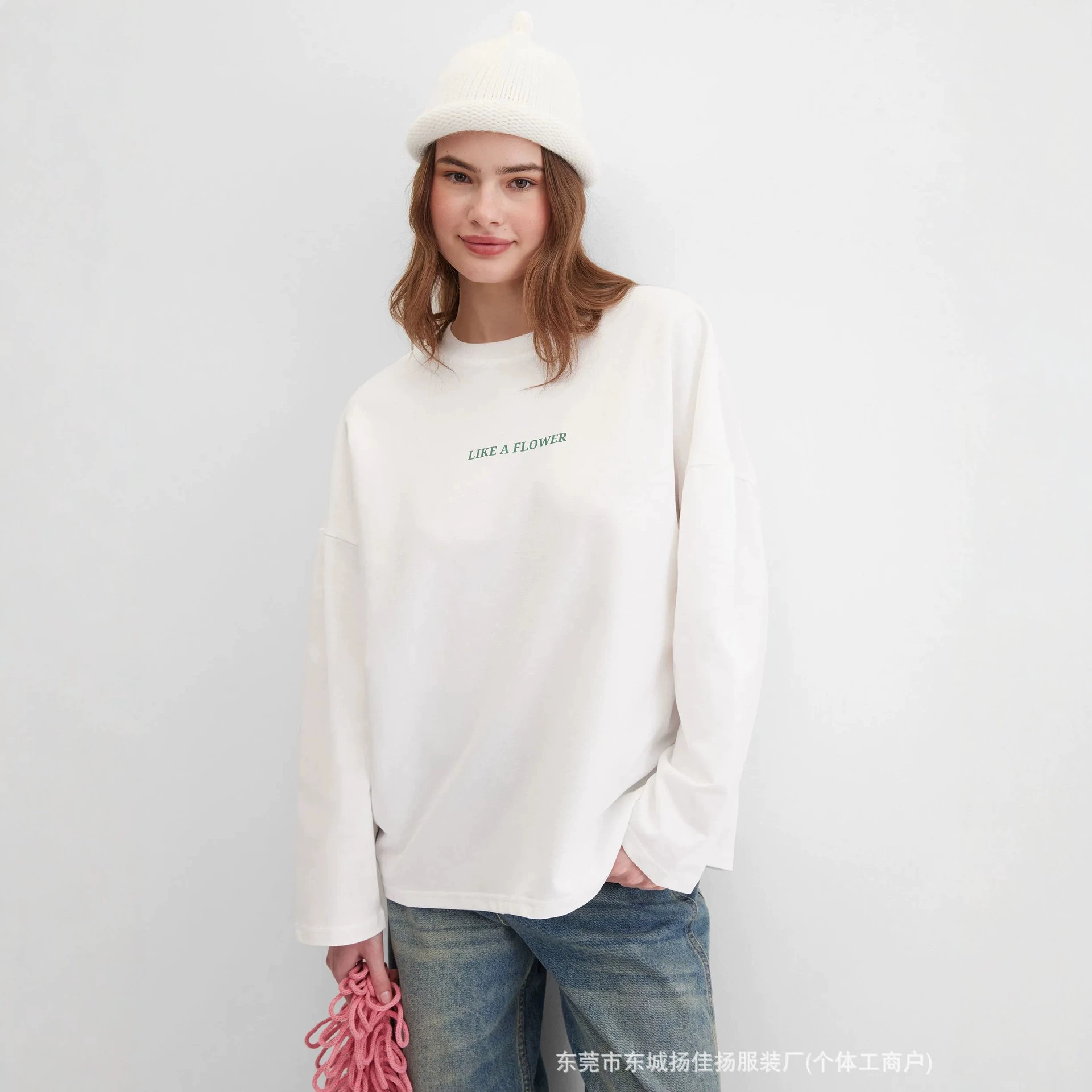 Sweet Preppy Campus Minimal Li - Longline Tee Oversized 评论和价格
