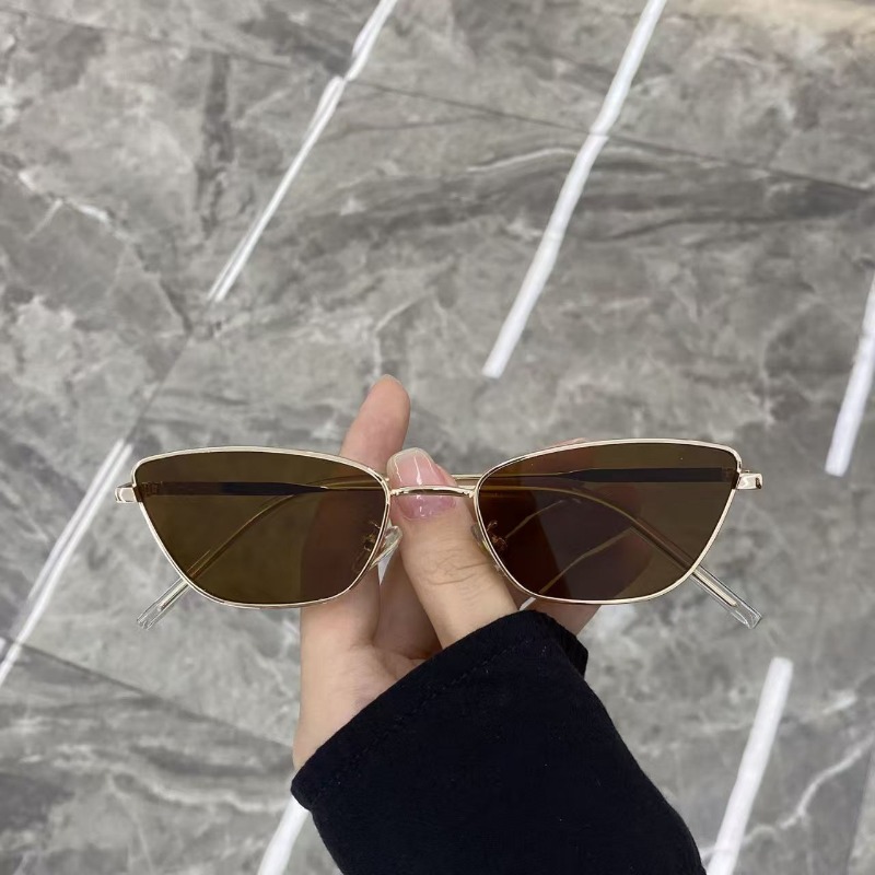 Fashionable Rhombus-Shaped Met - Street Fashion Glasses 评论和价格