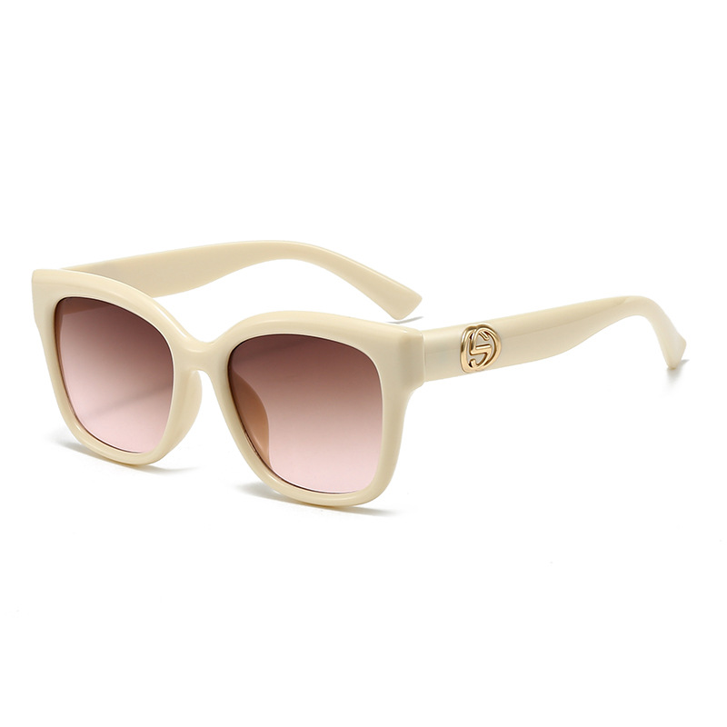 Retro Minimalist Solid Color F - Street Fashion Glasses 评论和价格