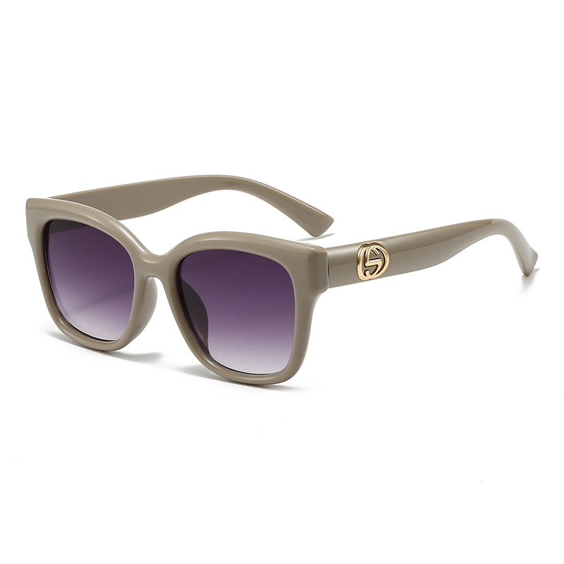 Retro Minimalist Solid Color F - Street Fashion Glasses 评论和价格