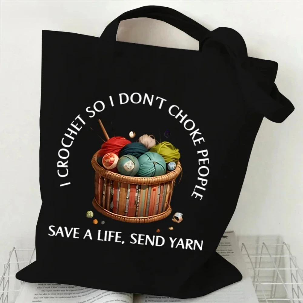Classic Wool Ball Knitted Hand - Tote Bag Canvas Print 评论和价格