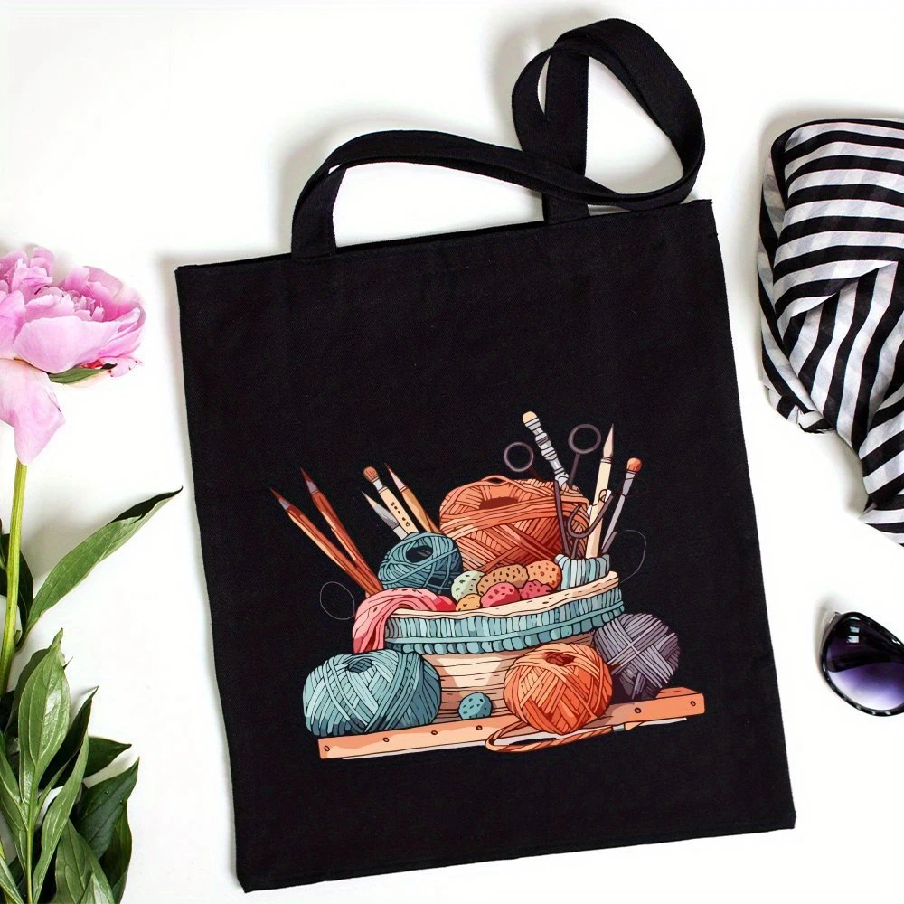 Classic Wool Ball Knitted Hand - Tote Bag Canvas Print 评论和价格