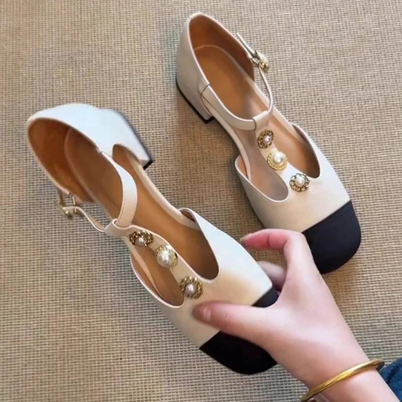 Women Square Toe Heeled Sandal - Street Fashion Designers 评论和价格