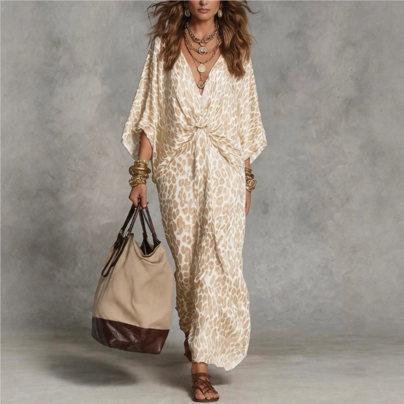 Fashion Leopard Print Dress Se - Italy Fashion Street 评论和价格