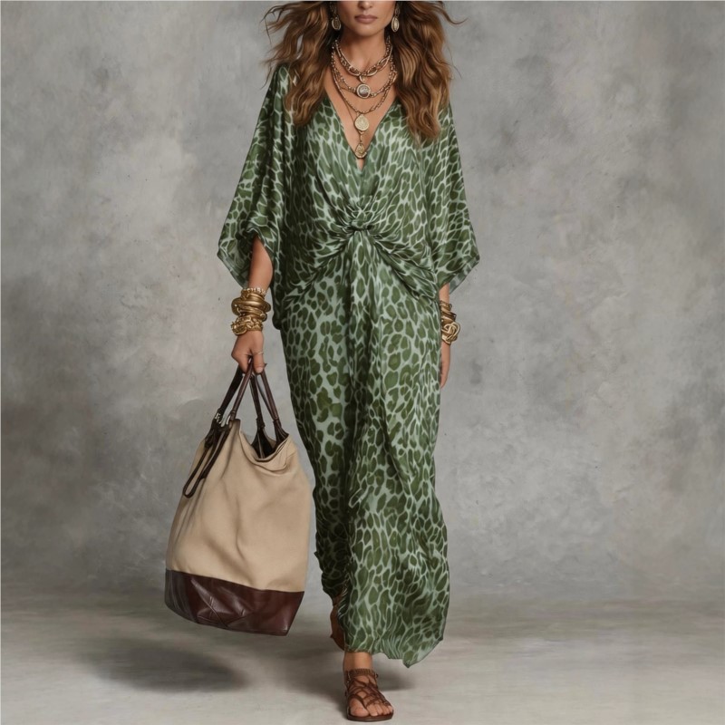 Fashion Leopard Print Dress Se - Italy Fashion Street 评论和价格