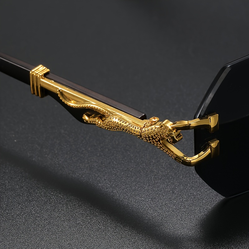 Luxury Trendy Rimless Square S - Street Fashion Glasses 评论和价格