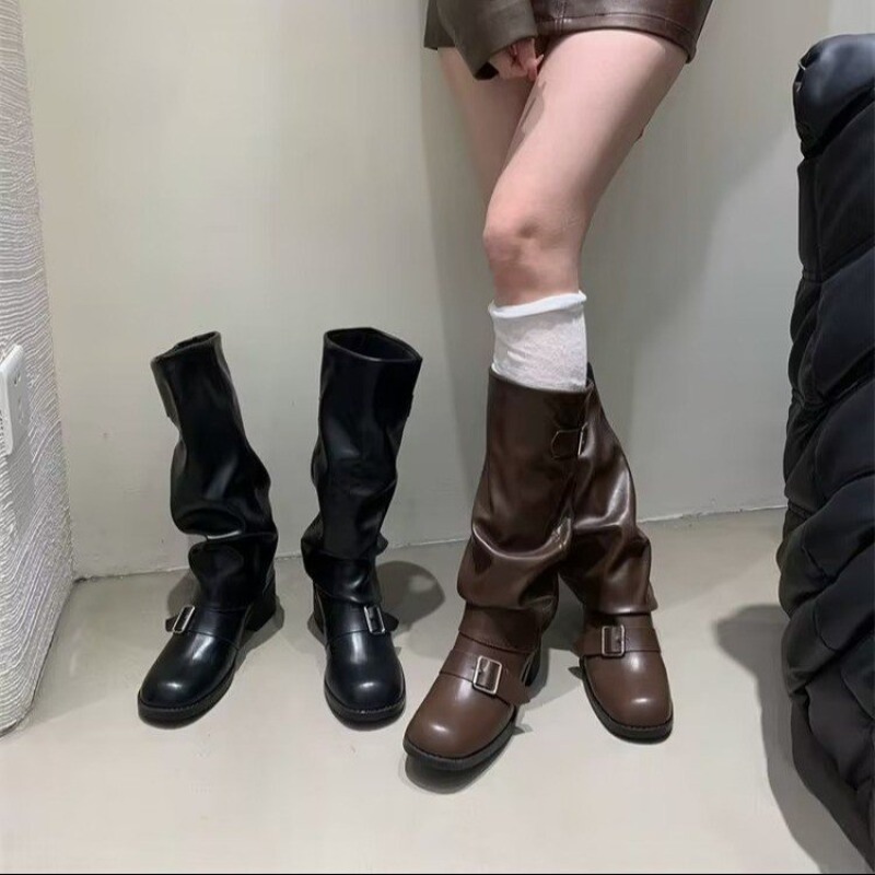 2025Woman Boots Knee High Plat - Street Fashion Trends 2025 评论和价格
