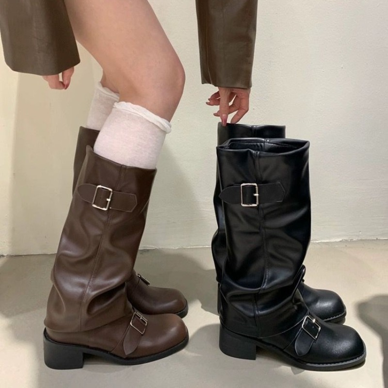 2025Woman Boots Knee High Plat - Street Fashion Trends 2025 评论和价格