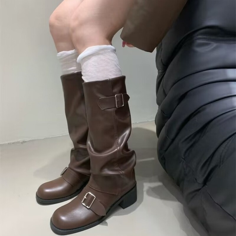 2025Woman Boots Knee High Plat - Street Fashion Trends 2025 评论和价格