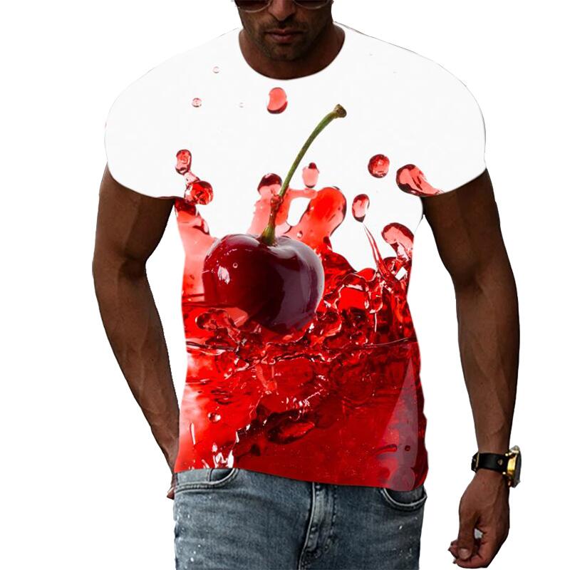 Men's Summer Fashion 3D Print  - Street Fashion Hip Hop 评论和价格