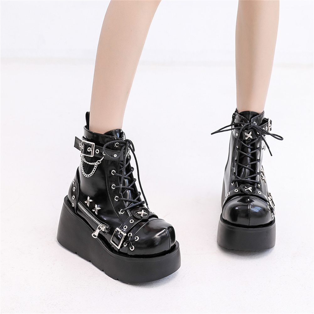 Brand New Ladies Goth Platform - Street Fashion Brands 评论和价格